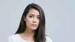 © velikiyzayats - Elegant Portrait of a Confident Young Woman with Long Dark Hair
