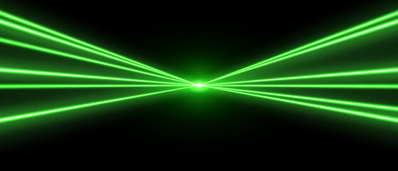 Wall Mural - laser rays or beams, glowing neon lines, bright futuristic background. motion or speed light effect.