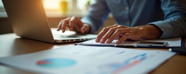 Poster - startup professionals analyze customer acquisition costs for ecommerce business. financial reports r