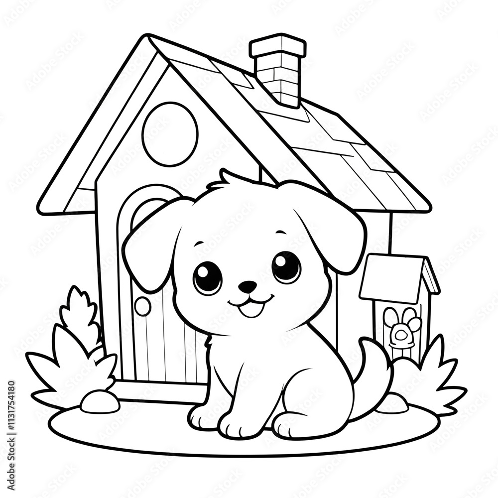 Adorable Coloring Page Featuring Cute Animals Perfect For Kids adorable-coloring-page-featuring-cute-animals-perfect-for-kids