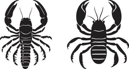 Wall Mural - silhouette of a scorpion vector silhouette