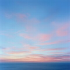 Wall Mural - tranquil sunset over ocean waters