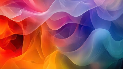 Wall Mural - abstract colorful wavy background.