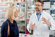 © peopleimages.com - Pharmacy, medicine and advice with people in store for helping, consulting and healthcare. Supplements, medical and inventory with customer in drugstore for shopping, dispensary or pills distribution