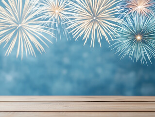 Poster - Abstract firework background with free space for text