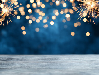 Poster - abstract fireworks background and space for text