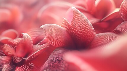 Poster - Abstract Pink Floral Texture with Delicate Petals : Generative AI