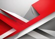 © Vidokk - Red and Gray corporate design dynamic ribbon. Abstract composition suitable for business use, presentations, marketing campaigns, branding materials