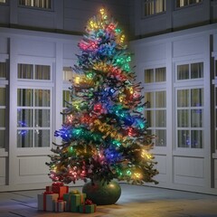 Wall Mural - christmas tree with presents