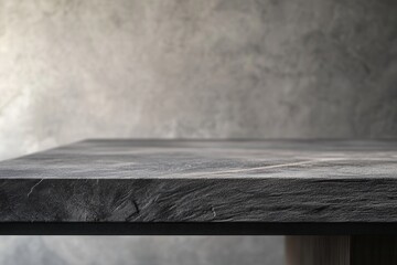 Poster - Close-up of a textured tabletop against a gray background.