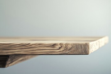 Poster - Close-up of a textured wooden table edge.