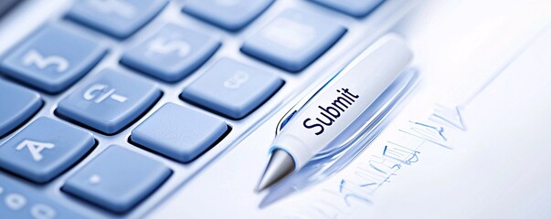 Poster - a close-up of a secure online tax filing platform, the 
