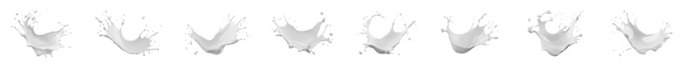 Aufkleber - High-Quality PNG milk splash Isolated on White Background – High Resolution