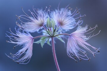 Wall Mural - Delicate flower with ethereal, wispy petals.