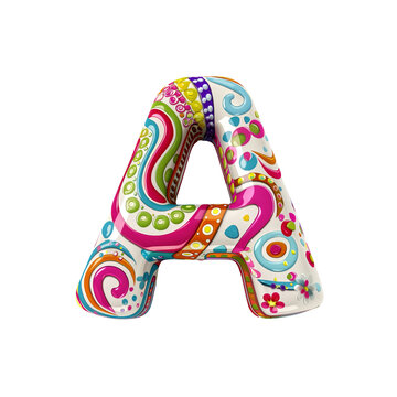 Playful cartoon-themed alphabet A to Z, rounded and bubbly lette