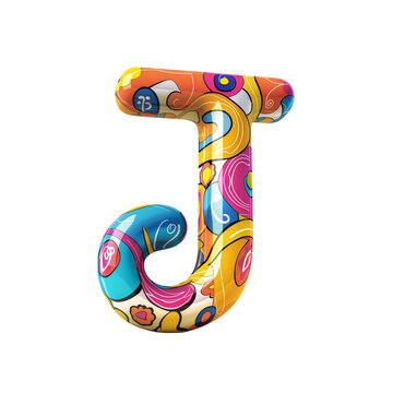 Playful cartoon-themed alphabet A to Z, rounded and bubbly lette