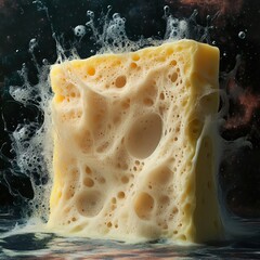Sticker - cosmic sponge: a surreal macro photograph