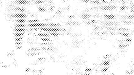 Poster - Grunge halftone black dost texture background. halftone pattern dot background texture overlay grunge distress linear vector.	