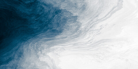 Aufkleber - Abstract art blue white gradient paint background with liquid fluid grunge texture.