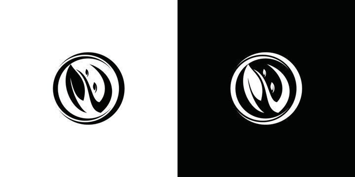 leaf logo with simple variations