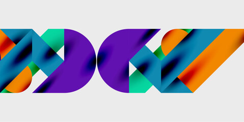 Poster - Vibrant abstract background circles with smooth gradients, creating a dynamic and modern design. Ideal for creative, tech, or contemporary-themed projects