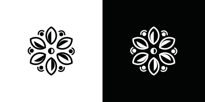 leaf logo with simple variations