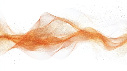 Poster - Golden Glitter Waves Abstract Design Background