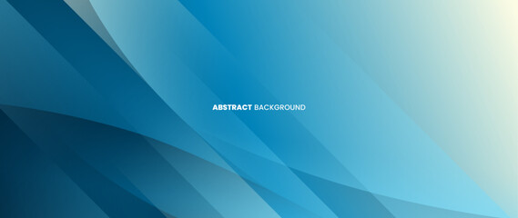 Poster - Modern blue abstract background. Minimalist gradation of blue. Web banner, wallpaper, banner, brochure. Geometric shape background.