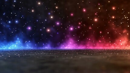 celestial galaxy and space form an ethereal cosmos in night background. stars in universe shine with