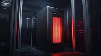 Aufkleber - Illuminated Server Rack In Modern Data Center