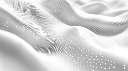 Aufkleber - Abstract White Wave Pattern Dots Design