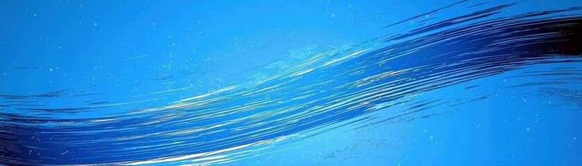 Poster - Abstract Blue Background with Dynamic Brush Stroke Design for Creative and Artistic Applications in Modern Web and Graphic Design Projects