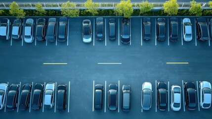 Poster - Create a blueprint for a multi-story parking garage for a commercial complex, focusing on efficient vehicle flow,