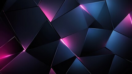 Aufkleber - Design a futuristic, high-tech background with a dark color palette, featuring triangular blocks that create a layered structure
