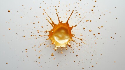 Poster - Dynamic orange splash studio abstract photography clean background close-up artful expression of motion and color