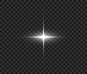 Wall Mural - flare light effects. glowing star set. vector optical lens flare light effect