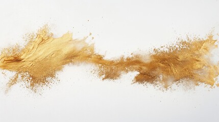Poster - Dynamic splash of gold pigment abstract art creation studio setting aerial perspective visual impact for art enthusiasts