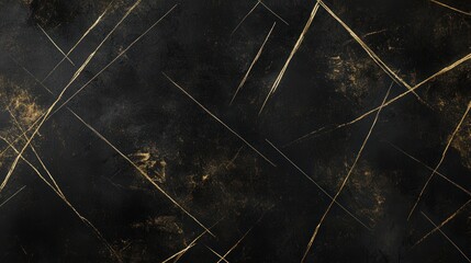 Aufkleber - Imagine a deep black background with hints of gold scratches layered across it, evoking a nostalgic 90 movie feel.