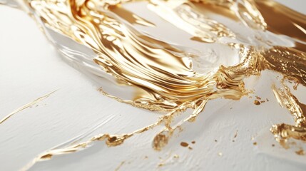 Poster - Dynamic gold texture creation artistic studio abstract visuals elegant environment close-up view modern design concepts for impact