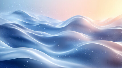 Poster - Blue waves undulating abstract texture texture background