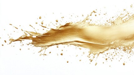 Poster - Dynamic gold splash action in studio artistic content abstract environment high-resolution viewpoint liquid motion effect