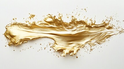 Poster - Dynamic gold splash action studio setting abstract artwork neutral background close-up perspective creativity unleashed
