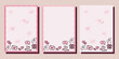 © mookamook - Valentine love notes and letters concept print template. Pastel flat illustration in 8bit pixel style. For letter, scrapbooking, invitation, greeting card. A4 format