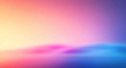 Poster - A vibrant abstract gradient blending warm and cool tones, creating a soothing visual effect perfect for modern design backgrounds and creative projects.