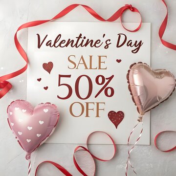 Valentines day Sale offer promotion