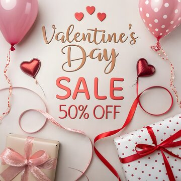 Valentines day Sale offer promotion