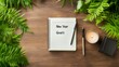 © InnovPixel - A notebook with 'New Year Goals' written on it, surrounded by greenery and a candle, symbolizing reflection and intention setting for the upcoming year