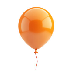 Aufkleber - 3D Orange Balloon Icon on transparent Background