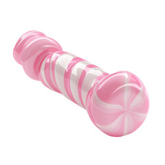 Poster - 3d pink candy icon isolated on transparent background