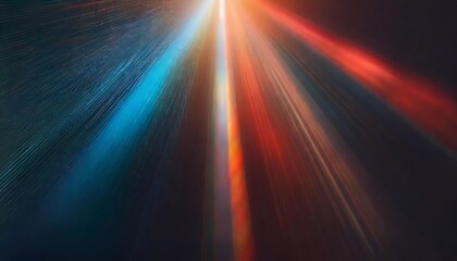 Poster - captivating rays of motion a stunning display of blurred light, rainbow glares, and defocused colorf